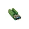 Adaptér EXSYS EX-49060, 10pinový USB 3.0 zásuvka na svorkovnici