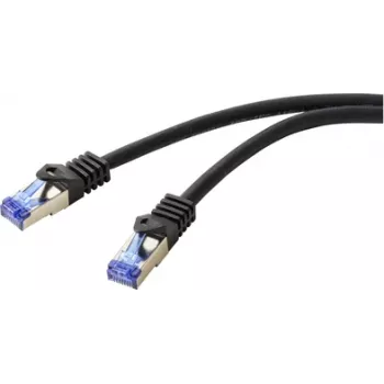 Patch kabel Renkforce RF-6830464 CAT 6a S/FTP, RJ45, 5 m, černý