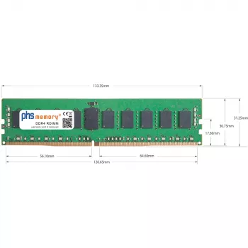 Paměťový modul PHS-memory 32 GB DDR4 ECC UDIMM 3200MHz PC4-25600E pro Synology RackStation RS3626xs SP619473