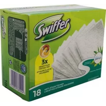 Náhradní balení suchých čisticích utěrek Swiffer 18 ks s vůní Febreze