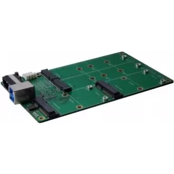 Adaptérová karta EXSYS EX-3673 USB 3.2 Gen 2x1 na M.2 a mSATA se zásuvkou USB Type-B
