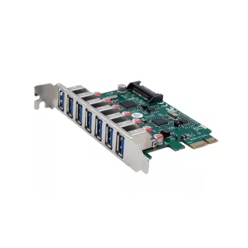 Karta PCIe EXSYS USB 3.2 Gen 1 se 7 porty (čipset VIA) EX-11088-2