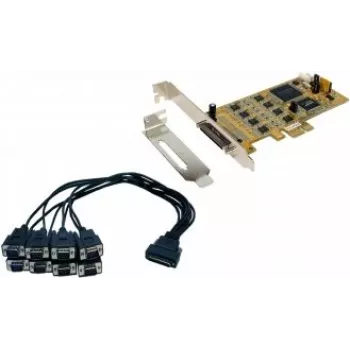 Karta PCIe 8S sériová RS-232/422/485 EXSYS EX-45368 včetně low-profile držáku (SystemBase)