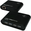 EXSYS EX-1445 Gigabit Ethernet Extender Kit over 2-Wire, 500 m, Black