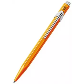 Kuličkové pero Caran d'Ache 849 PopLine Fluo, fluo oranžová, modrá náplň, Medium 849.030