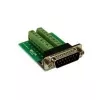 Adaptér EXSYS EX-49010 15pinový D-SUB samice na 16pinový šroubový svorkovnicový blok, zelený/stříbrný