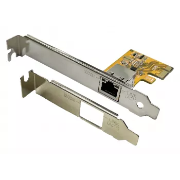Síťová karta EXSYS EX-6071C PCI Express Gigabit Ethernet, 1x RJ45, Realtek, součástí Low Profile bracket