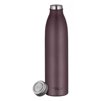 THERMOS TC Bottle Insulated Drinking Bottle 0.75 L, Double-Walled Stainless Steel, Vacuum Insulated, BPA-Free, Burgundy Matte 4067.301.075