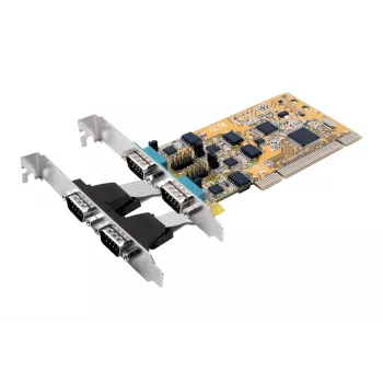 Sériová karta EXSYS EX-42034IS 4portová RS-232/422/485 PCI s ochranou proti přepětí a optickou izolací