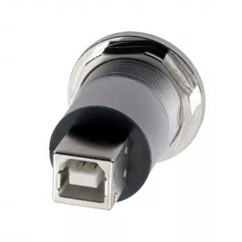 Kovový panelový adaptér EXSYS EX-49192 USB 2.0 Type-B zásuvka na zásuvku