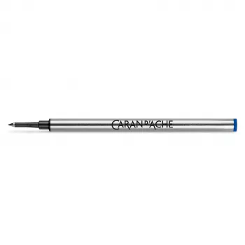Náhradní náplň do rolleru Caran d'Ache 8222.160, F, modrá, ocelový hrot, pro roller 849