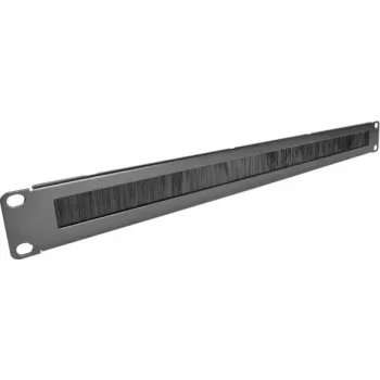 Čelní panel Televes UPPB 19 inch 1U se štětcovou lištou, RAL 9005 černý