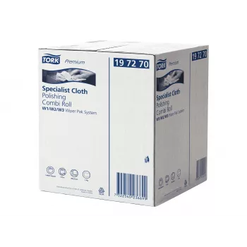 Role lešticí a čisticí Tork Premium 1vrstvá bílá 171 m netkaná textilie pro zásobníky W1/W2/W3 1 role (197270)