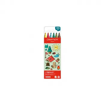 Sada fixů Caran d'Ache Fibralo Kawaii Swiss, 6 ks, inkoust na vodní bázi 185.804