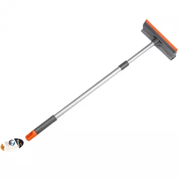 Bradas ES2110 Telescopic Car Window Cleaner with Sponge and Rubber Squeegee, 600-950 mm, 200 mm Sponge Width