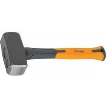 Zámečnické kladivo Bradas DIY-HF5100, hlava 1000 g, antracit/oranžová, 280 mm sklolaminátová rukojeť s protiskluzovým TPR gripem, 1 ks
