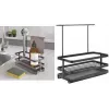 Organizér do dřezu Tokyo LAVA Metaltex, matně černý, kov, odolný proti rzi, odolný proti nárazu, 1 ks 352902000