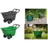 Bradas HANDY-GO Garden Wheelbarrow 90 L Green, 150 kg Capacity, Plastic Tray, Steel Frame, Pneumatic Wheel TQ-WB090GR