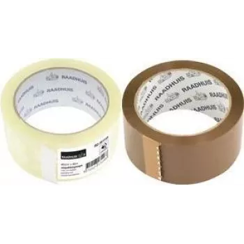 Nízkohlučná hnědá polypropylenová balicí páska RAADHUIS, 48 mm x 66 m, 6 rolí (RD-351146)