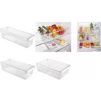 Metaltex Frigo-System Refrigerator Organizer, Medium, Transparent, Polystyrene, 1 Piece 235407000