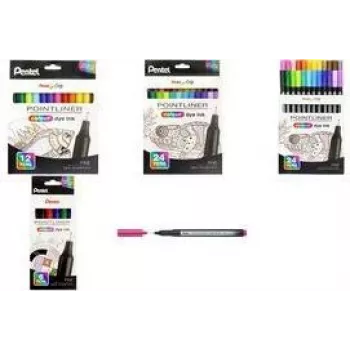 Sada popisovačů Pentel Arts Pointliner, 0,4 mm, různé barvy, 6 ks S40-6