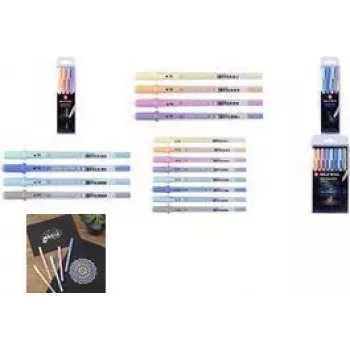 SAKURA Gelly Roll Moonlight Pastel Sunrise Gel Pen, Fluorescent Green, 0.5 mm Line, Rollerball POXPGBMOO4A