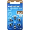 Zinko-vzduchová baterie do sluchadel Renata ZA312 PR41 165 mAh 1,4 V 6 ks ZA312.DP6 0HG