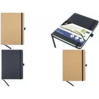 Zápisník KANGARO K-552141 A5 Kraft s pevnými deskami, linkovaný, 96 listů, papír chamois