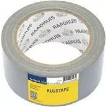 Textilní páska RAADHUIS, 50 mm x 50 m, stříbrná lepicí páska pro opravy, trhatelná rukou – 1 role (RD-351312)