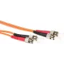 Optický patch kabel ACT 0,5 m LSZH multimode 62,5/125 OM1 duplex ST/ST (RL1000)