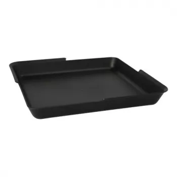 PAPSTAR Circulware Reusable Rectangular Serving Bowl, Undivided, Black, 1000 ml, Polypropylene with 30% Mineral Fillers, 1 Piece 97021