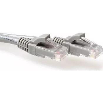 Propojovací kabel ACT IB3052 CAT6A U/UTP s ochranou západky, 0,25 m, šedý