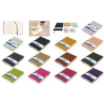 KANGARO Sketchbook, PU Hardcover, DIN A6, Lilac, 80 Sheets, 140 gsm, Cream, Acid-Free K-861213