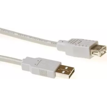Prodlužovací kabel ACT SB2198 USB 2.0 USB-A samec na USB-A samice, 0,5 m, krémový