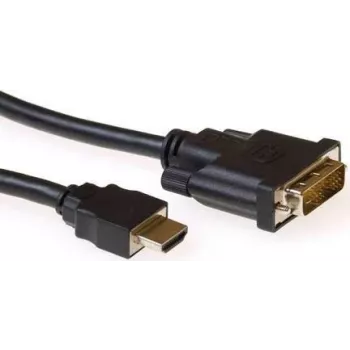 Konverzní kabel ACT AK3739 HDMI A samec na DVI-D samec Single-Link, 1 m, černý