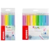 Kores Kolores Pastel trojhranné pastelky, 12 různých pastelových barev, 3 mm tuhy, vysoká pigmentace, kartonové pouzdro BB93311