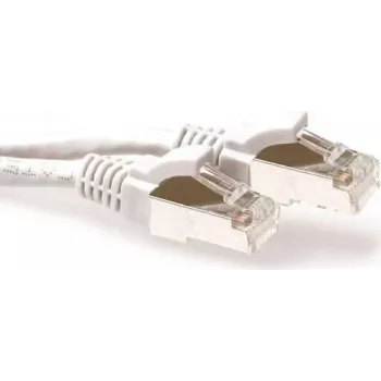 Patch kabel ACT 25 m LSZH S/FTP CAT6a s ochranou západky, bílý FB7325