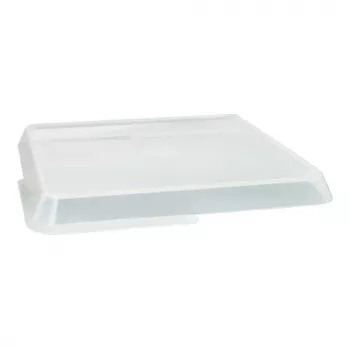 Čtvercové víko nádoby PAPSTAR Circulware, průhledné, polypropylen s 30% minerálních plniv, 1 ks (97024)