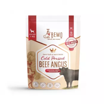 Suché krmivo pro psy BEMO Cold Pressed hovězí Angus Mono – 1kg