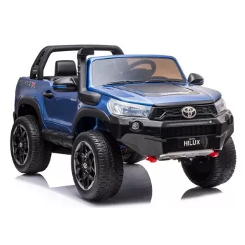 LEAN CARS Toyota Hilux DK-HL850 elektrické dětské autíčko, modrý lak, 4x4, 2 místa, dálkové ovládání, LED světla, MP3, Bluetooth