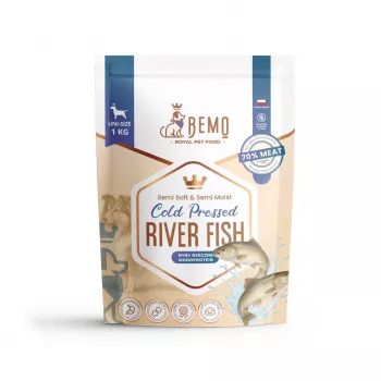 Suché krmivo pro psy BEMO Cold Pressed říční ryba Mono 1kg