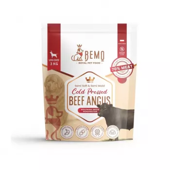 Suché krmivo pro psy BEMO Cold Pressed hovězí Angus Mono 3kg