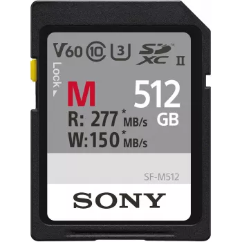 Paměťová karta Sony M-Series SDXC 512 GB UHS-II, C10, U3, V60 (SFM512.SYM)