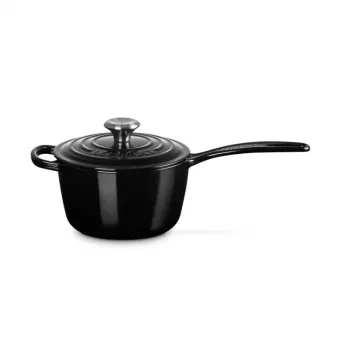 Litinový kastrol LE CREUSET 16 cm 1,5 l černý