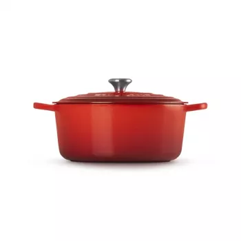 Kulatý litinový hrnec Le Creuset 34 cm 12 l červený