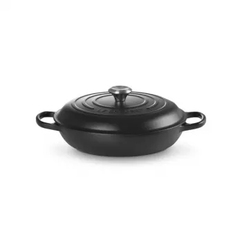LE CREUSET litinová mělká pánev 30cm 3,5L matně černá