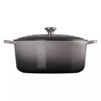 Kulatý litinový hrnec LE CREUSET 34 cm 12 l šedý