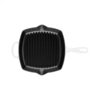 Le Creuset Cast Iron Square Grill Pan 26x26cm White