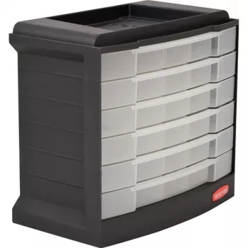 CURVER DIY Tool and Small Items Box with 6 Drawers 29x17x27cm
