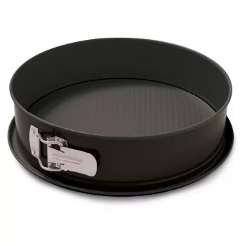 Forma na dort s odnímatelným dnem NEWILL Ø28x7,6 cm černá nepřilnavý povrch uhlíková ocel
